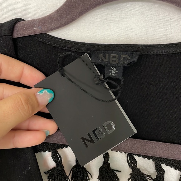 NBD Open-Back Tassel Romper *NWT* - Picture 4 of 6